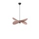 9061121 Висечка светилка LUVE 1xE27 Mocha Linen Black Metal Base Nova Luce